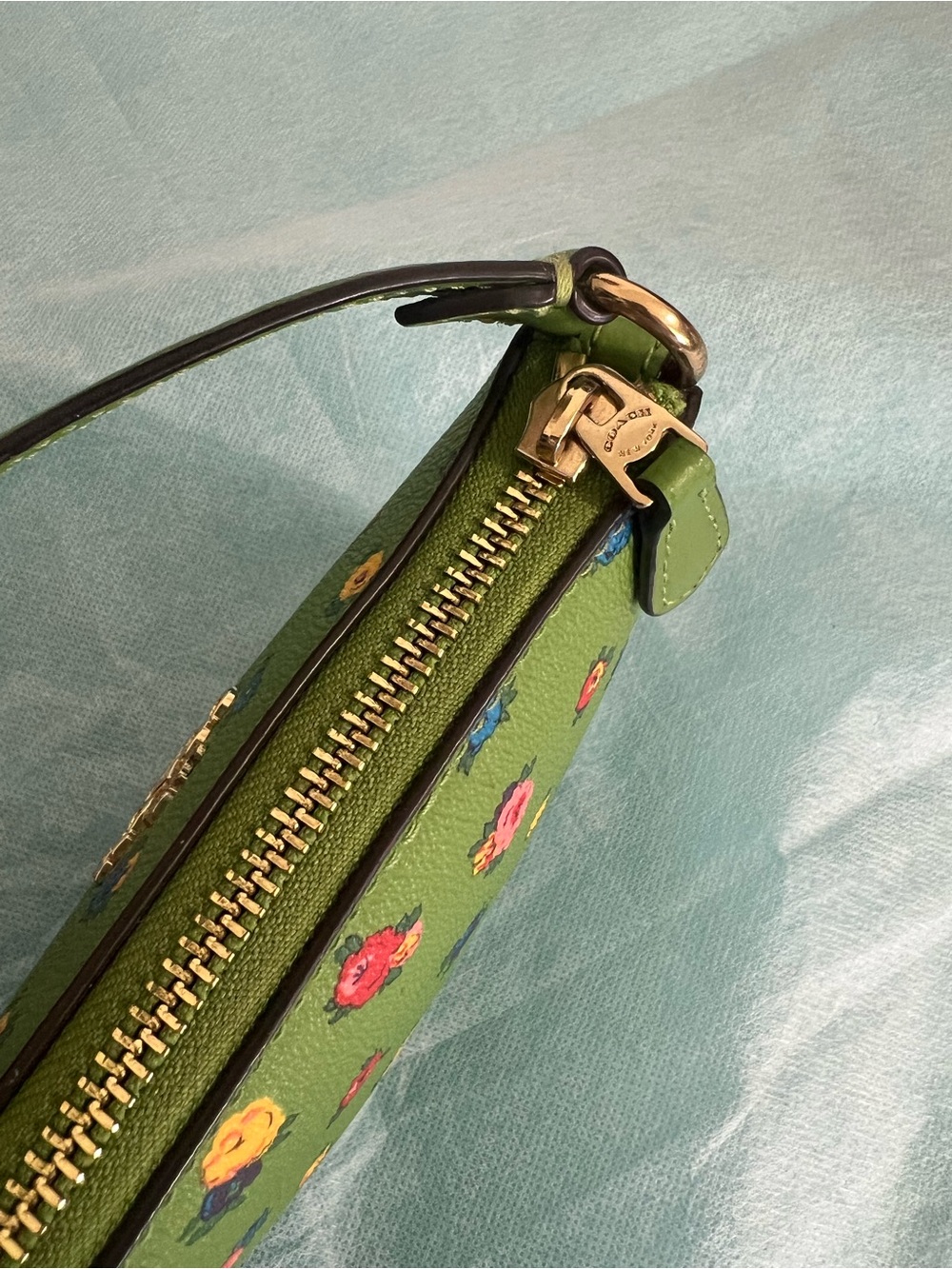 Coach Nolita 19 Green Floral Women’s handbag - Picture 3 of 14